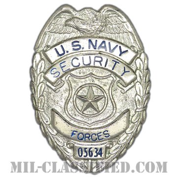 アメリカ海軍憲兵章（シルバー）（U.S. NAVY Security Forces, Master At Arms）[バッジ/中古1点物]画像