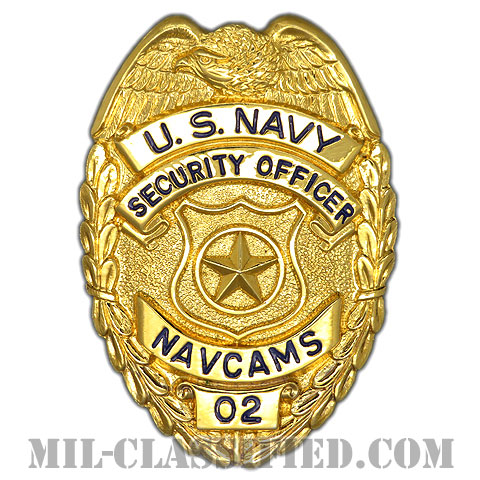 アメリカ海軍憲兵章（ゴールド）（U.S. NAVY Security Officer, NAVCAMS, Master At Arms）[バッジ/中古1点物]画像