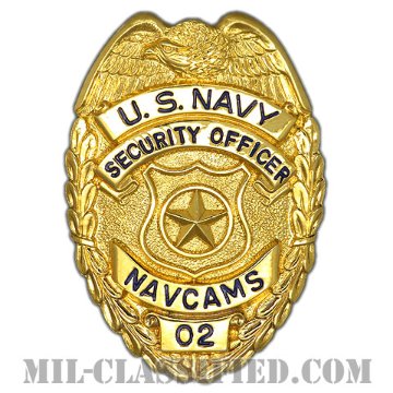 アメリカ海軍憲兵章（ゴールド）（U.S. NAVY Security Officer, NAVCAMS, Master At Arms）[バッジ/中古1点物]画像