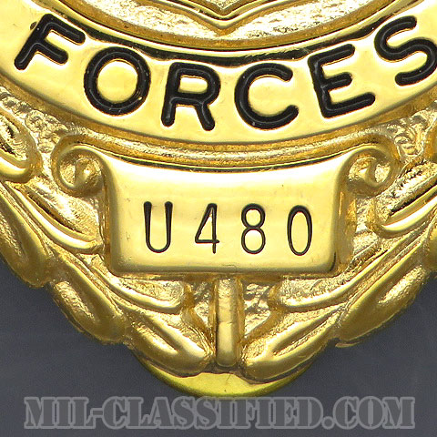 アメリカ海軍憲兵章（ゴールド）（U.S. NAVY Security Forces, Master At Arms）[バッジ/中古1点物]画像