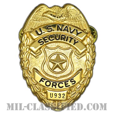 アメリカ海軍憲兵章（ゴールド）（U.S. NAVY Security Forces, Master At Arms）[バッジ/中古1点物]画像