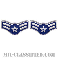 一等空兵（Airman First Class）[カラー/空軍階級章/バッジ/ペア（2個1組）]画像