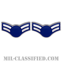 一等空兵（Airman First Class）[カラー/空軍階級章（-1991）/バッジ/ペア（2個1組）]画像