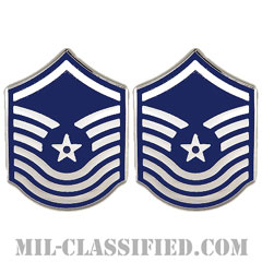 上級曹長（Senior Master Sergeant）[カラー/空軍階級章（-1991）/バッジ/ペア（2個1組）]画像