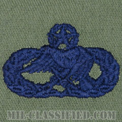 整備・弾薬章 (マスター)（Maintenance and Munitions Badge, Master）[サブデュード/ブルー刺繍/パッチ]の画像
