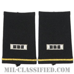 准尉 (CW3)（Chief Warrant Officer 3 (CW3)）[ブラック/ショルダー階級章/ショートサイズ肩章/ペア（2枚1組）]の画像