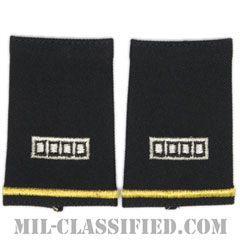 准尉 (MW4/CW5)（Master Warrant Officer）[ブラック/ショルダー階級章（1988-2004）/ショートサイズ肩章/ペア（2枚1組）]の画像