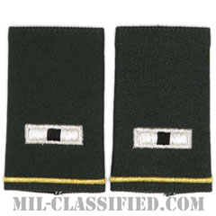 准尉 (WO1)（Warrant Officer (WO1)）[グリーン/ショルダー階級章/ショートサイズ肩章/ペア（2枚1組）]画像