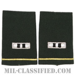 准尉 (CW2)（Chief Warrant Officer 2 (CW2)）[グリーン/ショルダー階級章/ショートサイズ肩章/ペア（2枚1組）]の画像