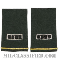 准尉 (CW4)（Chief Warrant Officer 4 (CW4)）[グリーン/ショルダー階級章/ショートサイズ肩章/ペア（2枚1組）]の画像