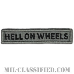 第2機甲師団タブ（2nd Armored Division "HELL ON WHEELS" Tab）[UCP（ACU）/メロウエッジ/ベルクロ付パッチ]の画像