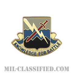 第102軍事情報大隊（102nd Military Intelligence Battalion）[カラー/クレスト（Crest・DUI・DI）バッジ]画像