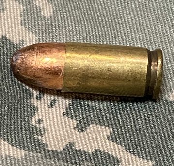 USED・ダミーカート（薬莢）・米軍放出品　9mm 弾頭付きの画像