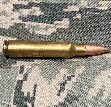 USED・ダミーカート（薬莢）・米軍放出品　5.56mm 弾頭付き画像