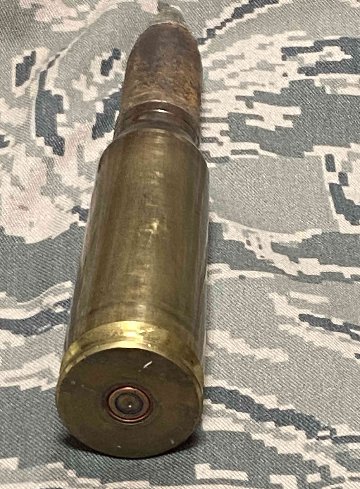 USED・ダミーカート（薬莢）・米軍放出品　実物　弾頭付き　20mm画像