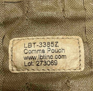 USED：米軍放出品 COMMS POUCH LBT-3385Z ラジオ ポーチの画像