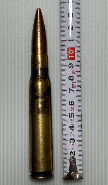 USED：米軍放出品　実物　12.7mm 50口径 50CAL 50BMG 実物弾頭付き　ダミーカートの画像