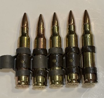 USED：米軍放出品　5.56mm リアルダミーカート　５連の画像