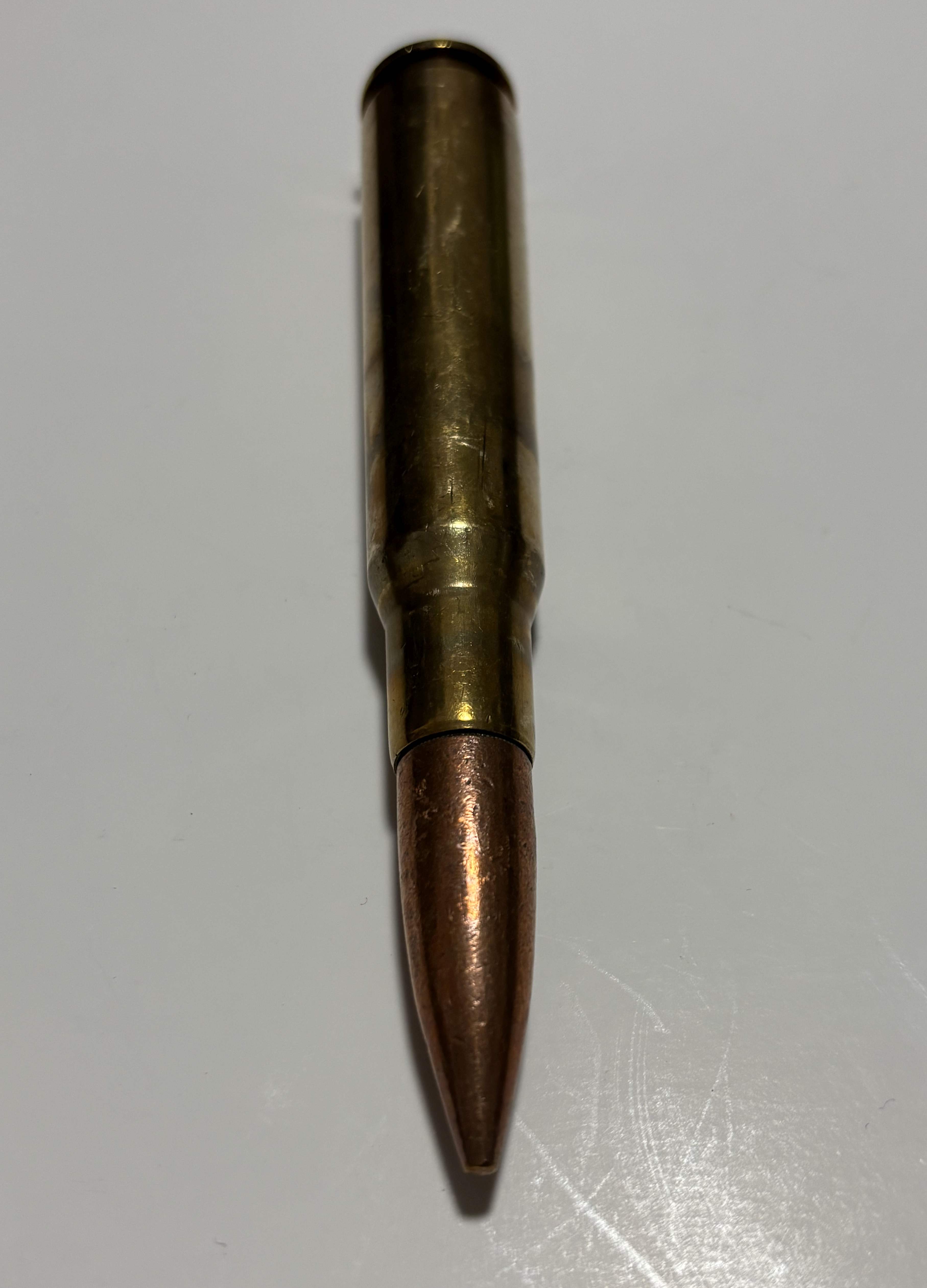 A000000278_USED：米軍放出品　12.7mm 50口径 50BMG 50CAL ダミーカート 弾頭ありの画像