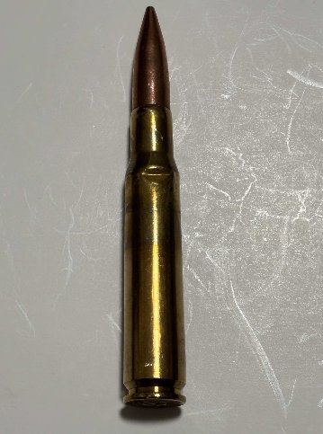 A000000278_USED：米軍放出品　12.7mm 50口径 50BMG 50CAL ダミーカート 弾頭ありの画像