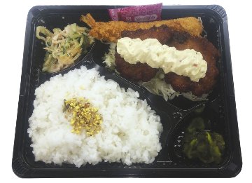 南蛮＆エビフライ弁当の画像