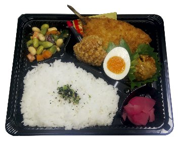 アジフライ弁当の画像