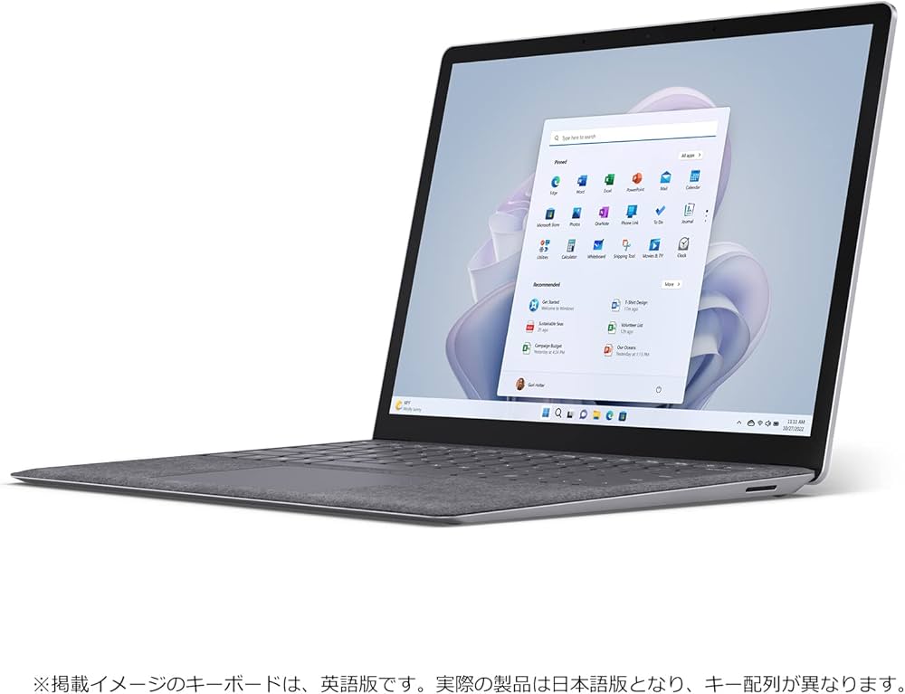 美品Surface laptop 5 core i5-1235Uメモリ8GBSSD 256GBの画像