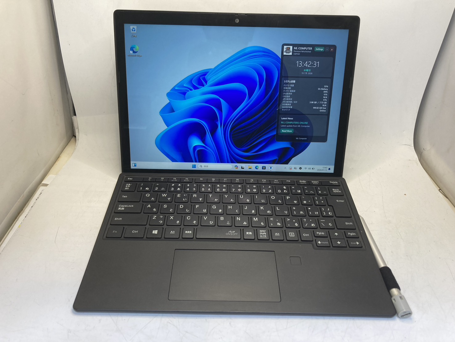 NEC VKT40S-9  2in1 core i5-1130G7 メモリー８GB SSD256 GB win 11の画像