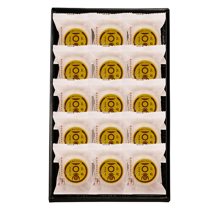 一〇香（いっこっこう）15個箱入／長崎土産（みやげ）の定番・長崎銘菓・中国伝来の焼き菓子画像