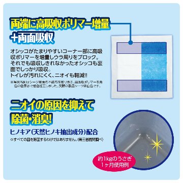 ジェックス ヒノキア正方形ラビレット専用トイレシーツ 【返品区分B】 の画像