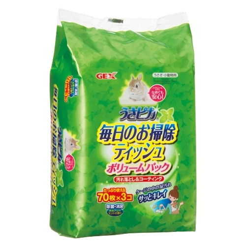 ジェックス うさピカ毎日のお掃除ティッシュ【ボリュームパック】 【返品区分B】 の画像