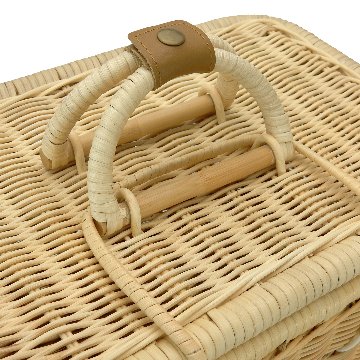 ラパン・ルセットゥ ラタンボックスバスケット【大サイズ】【オリジナル簡易プラスチックすのこ付き】 【返品区分B】 の画像
