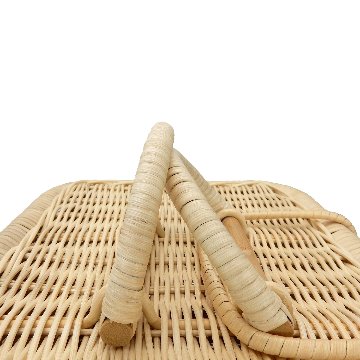 ラパン・ルセットゥ ラタンボックスバスケット【大サイズ】【オリジナル簡易プラスチックすのこ付き】 【返品区分B】 の画像