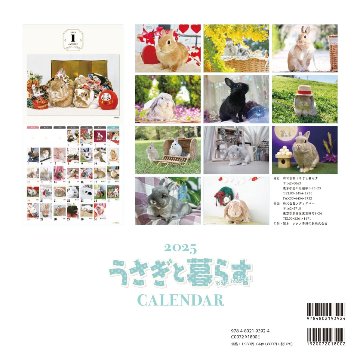 うさぎと暮らすCALENDAR2025【2025年版カレンダー】 【返品区分B】の画像