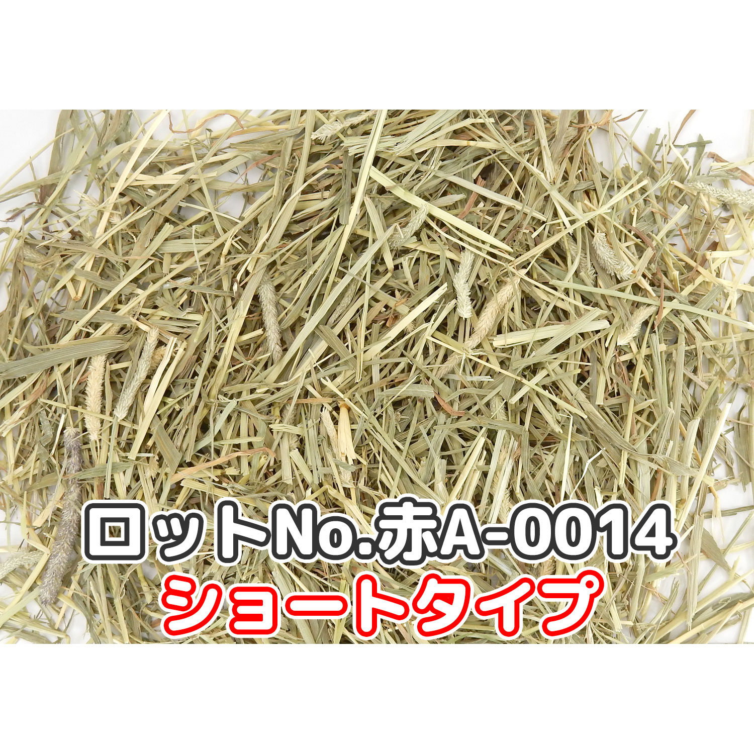 『牧草の粉が少ない』 【ショートタイプ】厳選スーパープレミアムチモシー1番刈り シングルプレス 【赤A】 500g (ロットNo.指定可能) 【返品区分A】の画像