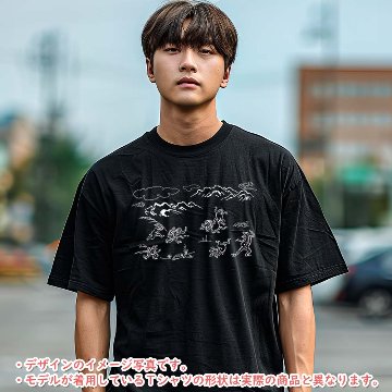 おもしろTシャツ 半袖【鳥獣戯画】　【返品区分C】 の画像