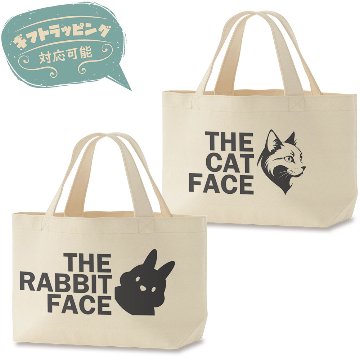おもしろデザイン ベーシックトートバッグ(S)【THE FACE】　【返品区分C】の画像