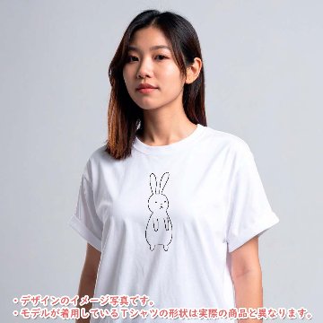 おもしろTシャツ 半袖【放心うさぎ】　【返品区分C】の画像