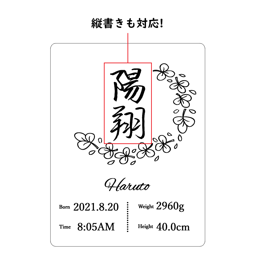 【送料無料】名入れ 命名書 アクリル LEDスタンド【光る メモリアル】出産祝い ニューボーンフォト 誕生記録 刻印 ベビーギフト インテリアの画像