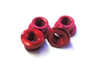 CP-M323R　アルミ インサート ナット M3 筒長2.3mm　レッド - 生産終了の画像