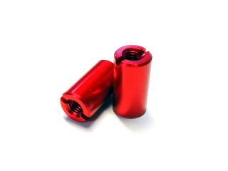 MP-M3L11WR　アルミポスト（割付） M3Xφ6X11.0mmレッドアルマイト 2本入の画像