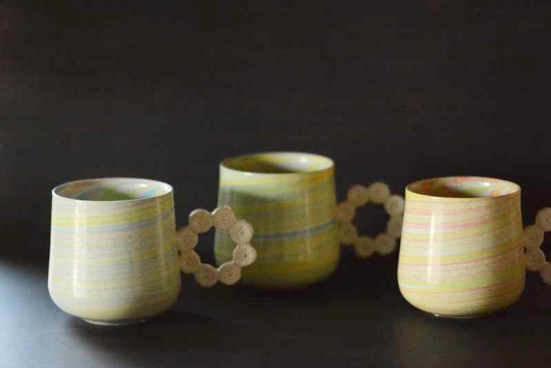 渡邉陽子　陶芸　クジャク　器　コップ　皿　陶器 渡邉陽子 陶芸 クジャク 器 コップ 皿 陶器 渡邉陽子 陶芸 クジャク 器