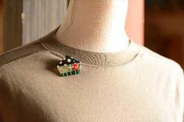 イロドリブローチ/丸の画像