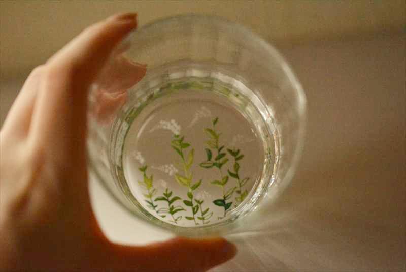 百花景蕎麦猪口グラスの画像