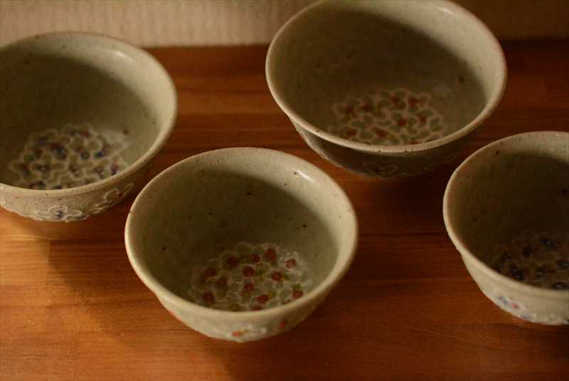あじさい紋お茶碗の画像