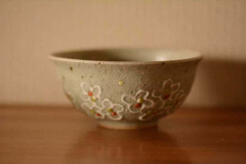 あじさい紋お茶碗の画像