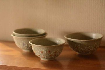 あじさい紋お茶碗の画像