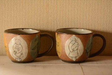 焼締マグ/ネコの画像