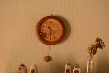 振り子時計（数字）の画像