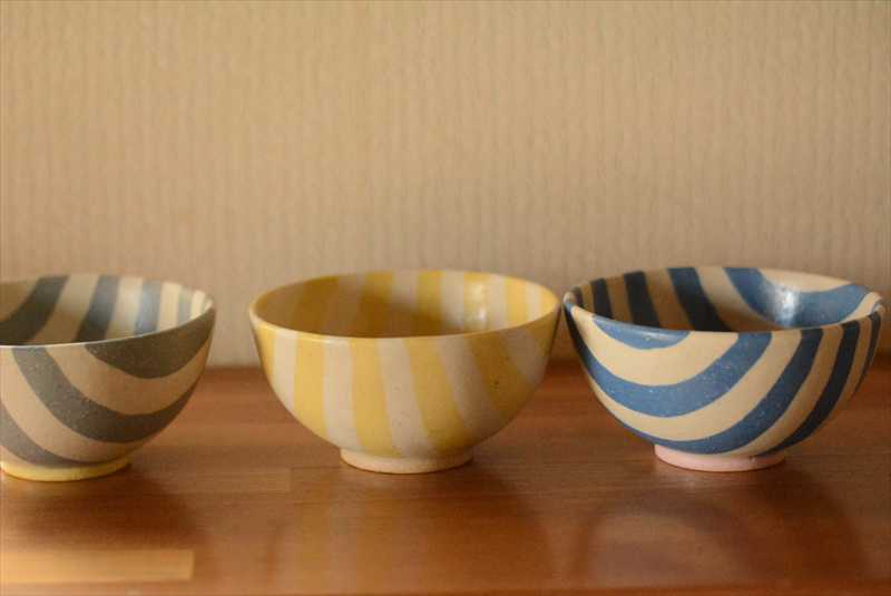 ストライプ茶碗の画像